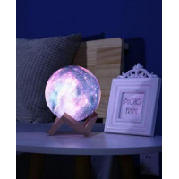 Настольный ночник светильник луна космос magic 3d color moon light rgb с пультом 