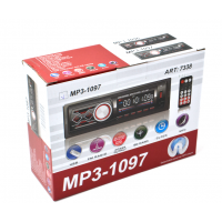 Автомагнитола MP3 1097 BT+сьемная панель ISO cable