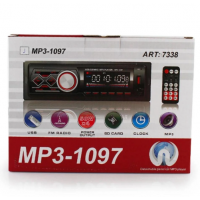 Автомагнитола MP3 1097 BT съемная панель  ISO cable
