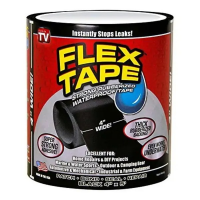 Надпрочная скотч-лента Flex Tape 10 см (черная/белая)