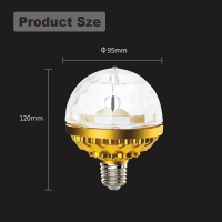 Вращающаяся LED лампочка-ночник AT-776D, с эффектом диско-шара, Е27, 6Вт