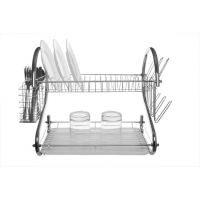 Сушилка для посуды двухъярусная UNIQUE UN-2002  Сушилка для посуды двухъярусная UNIQUE UN-2002