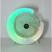 Настольный вентилятор с RGB-подсветкой 