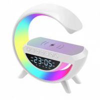Умный ночник-колонка BT-3401 с Bluetooth, часами и беспроводной зарядкой