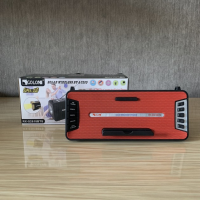 Портативная Bluetooth-колонка GOLON RX-S2618BTS с солнечной панелью, FM, USB, SD и подставкой для телефона
