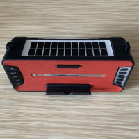 Портативная Bluetooth-колонка GOLON RX-S2618BTS с солнечной панелью, FM, USB, SD и подставкой для телефона
