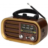 Радиоприёмник Golon RX-BT638 с Bluetooth, USB и аккумулятором в ретро стиле