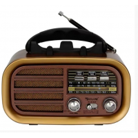 Радиоприёмник Golon RX-BT638 с Bluetooth, USB и аккумулятором в ретро стиле