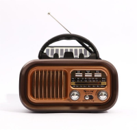 Радиоприёмник GOLON RX-BT628S с Bluetooth, USB, SD, съёмным аккумулятором и солнечной панелью