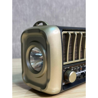 Радиоприёмник GOLON RX-2333BTS с Bluetooth, USB, SD, фонарём и солнечной панелью
