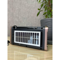 Радиоприёмник GOLON RX-BT2318LS с Bluetooth, USB, SD, фонарём и солнечной панелью