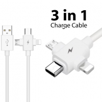Кабель FAST CHARGE 3в1 (Type-C, Lightning, microUSB) без упаковки