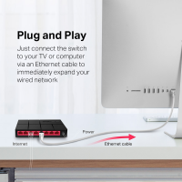 Настольный гигабитный коммутатор Mercusys MS108G 