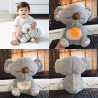 Интерактивная игрушка "Коала" дышащая ночник для сна со световыми и звуковыми эффектами