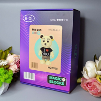 Конструктор Magic Blocks "Медвежонок Тедди I LOVE YOU" бежевый, 2680 деталей (7038)