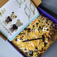 Конструктор Magic Blocks "Медвежонок Тедди I LOVE YOU" бежевый, 2680 деталей (7038)