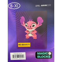 Конструктор Magic Blocks "Стич Angel" розовый, 4000 деталей (8171)