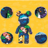 Конструктор Magic Blocks "Bearbrick Аквариум", 3031 деталь (9070)
