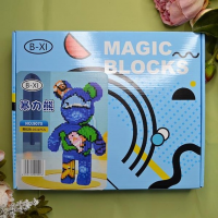 Конструктор Magic Blocks "Bearbrick Аквариум", 3031 деталь (9070)