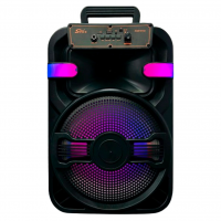 Беспроводная караоке-колонка ZQS10102 с двумя микрофонами, пультом и RGB-подсветкой, 20W, 44*30*24см