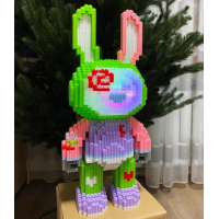 Конструктор Magic Blocks 9122-K "Bunny" с подсветкой, 2088 деталей, 42,8 см