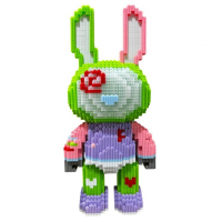 Конструктор Magic Blocks 9122-K "Bunny" с подсветкой, 2088 деталей, 42,8 см
