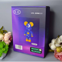 Конструктор Magic Blocks "Мишка Bearbrick Stars", 4955 деталей, 50 см (9161)