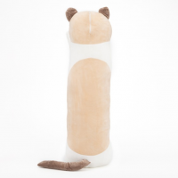 Мягкая игрушка Кот Батон сиамский, 130 см, бело-коричневый