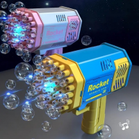 Пистолет мыльных пузырей MINI STYLE SPACE BUBBLE GUN  с подсветкой (Генератор мыльных пузырей)