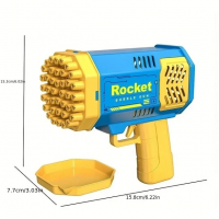 Пистолет мыльных пузырей MINI STYLE SPACE BUBBLE GUN  с подсветкой (Генератор мыльных пузырей)