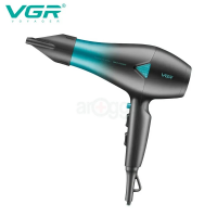 Фен для волос VGR V-455, 2400 Вт, 2 насадки, 3 режима