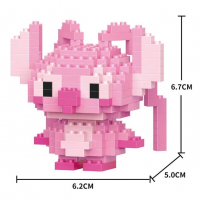 Конструктор фигурка Пиксели BRICKS "Стич Angel" (197 деталей, 6.7 см) C1034