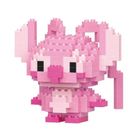 Конструктор фигурка Пиксели BRICKS "Стич Angel" (197 деталей, 6.7 см) C1034
