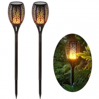 Садовый фонарь Solar Flame LED Light BIG с эффектом пламени 
