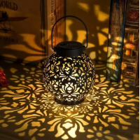 Садовый фонарь-шар подвесной на солнечной батарее (1 LED, 23,5 см)