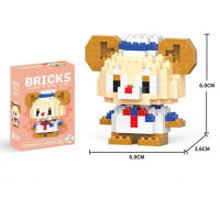 Конструктор детский Bricks Медвежонок Даффи C1001 (181 деталь, 6 см)