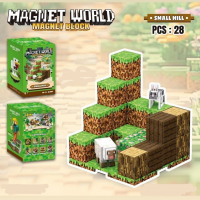 Магнитный конструктор "Magnet World" T 9901, 28 деталей (в стиле Minecraft)