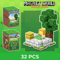 Магнитный конструктор "Magnet World" T 9902, 32 детали (в стиле Minecraft)