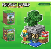 Магнитный конструктор "Magnet World" T9903, 47 деталей (в стиле Minecraft) Магнитный конструктор "Magnet World" T9903, 47 деталей (в стиле Minecraft)