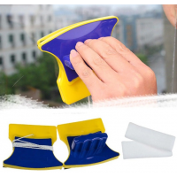Магнитная щётка для мытья окон Double Sided Glass Cleaner, 12 см