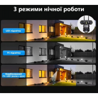 Уличная 4G PTZ IP-камера видеонаблюдения, 6MP, 3 объектива,с ночным видением и датчиком движения