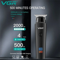 Машинка для стрижки VGR V-937 (до 500 минут работы, LED-дисплей, USB Type-C)