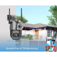 Уличная Wi-Fi камера TS-32W, два объектива, 8Мп