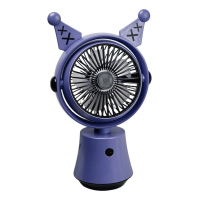 Мини-вентилятор FQ1525 Kuromi, 1 режим, зарядка USB, поворот 360°