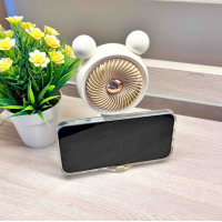 Мини-вентилятор YS2311 с ушками, 3 режима, зарядка USB