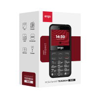 Мобильный телефон ERGO R231 Dual Sim Black, 2.31"