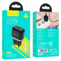 Сетевое зарядное устройство HOCO N24 Type-C, 20W, 3A, QC/PD