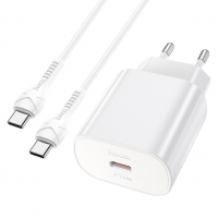 Сетевое зарядное устройство Hoco N22, PD 25W, с кабелем Type-C to Type-C (1 м)