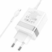 Зарядное устройство Hoco N21 Pro PD30W, QC3.0 20W кабель Type C - Lightning
