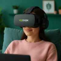Очки виртуальной реальности VR BOX PARK J20 с наушниками и пультом